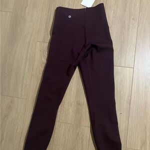 Lululemon Athletica Dark Burgundy Leggings NWT